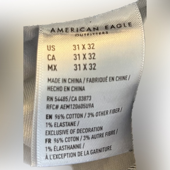 American Eagle Men’s Blue Jeans. Size 31x32. Color Blue. - Picture 5 of 5